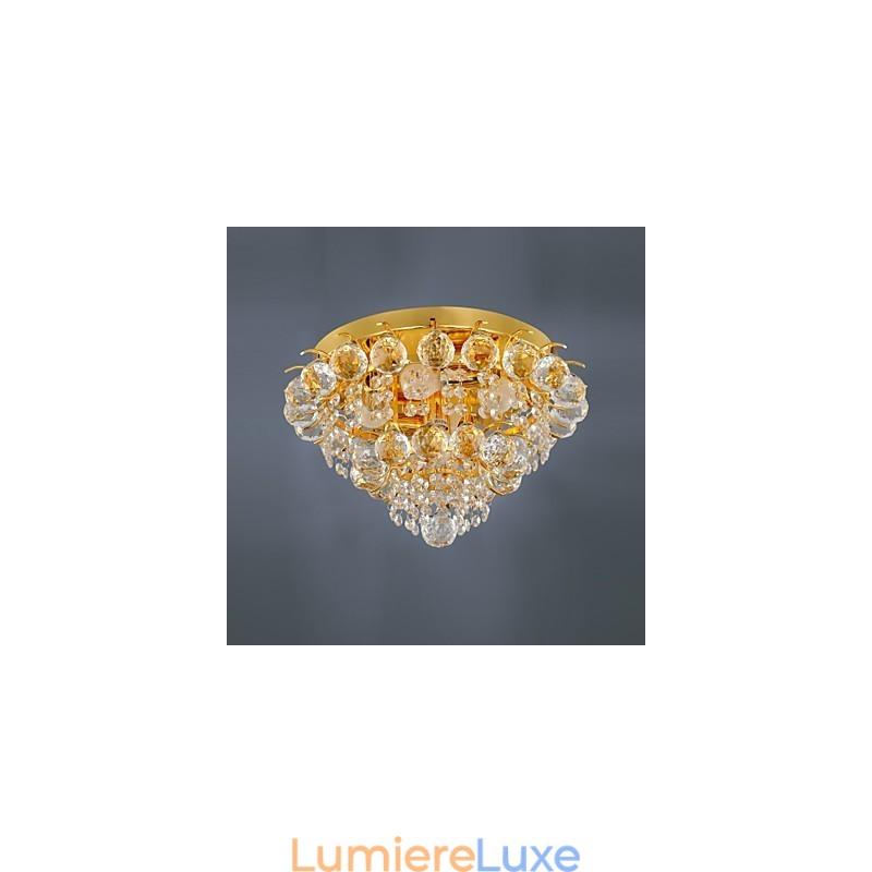 Plafonnier moderne en cristal avec 5 lumières
