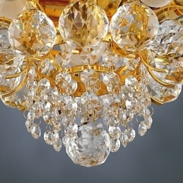 Plafonnier moderne en cristal avec 5 lumières