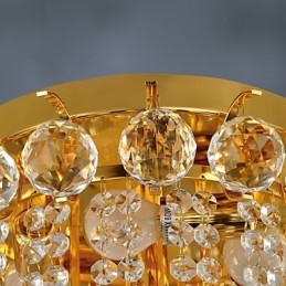 Plafonnier moderne en cristal avec 5 lumières