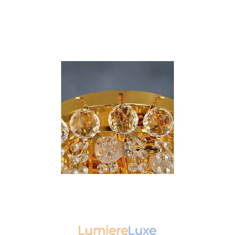 Plafonnier moderne en cristal avec 5 lumières