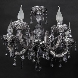 Plafonnier en cristal et métal contemporain moderne