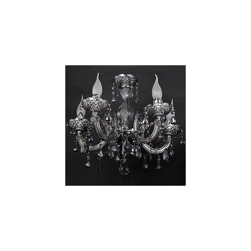 Plafonnier en cristal et métal contemporain moderne