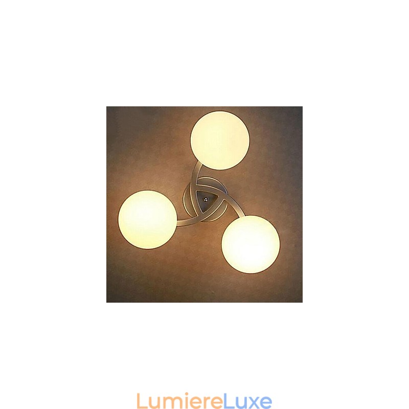 Plafonnier 3 lumières moderne simple et artistique