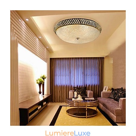 Plafonnier luxueux à 4 lumières en métal doré Plafonnier luxueux à 4 lumières en métal doré
