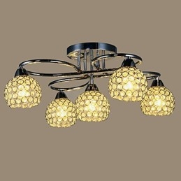 Plafonniers 5 lumières simples, modernes et artistiques