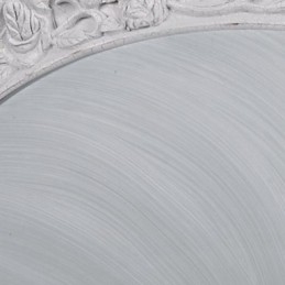 Plafonnier blanc en verre et résine sculptée, style européen classique