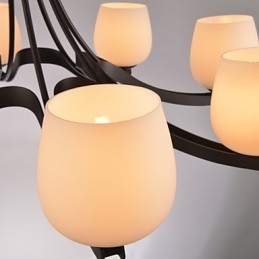 Lustre en métal peint de style mini rétro classique traditionnel