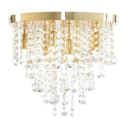 Plafonnier semi-encastré en cristal moderne à 9 lumières (culot d'ampoule G9)