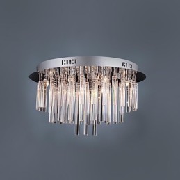 Lustre en cristal moderne à 12 lumières