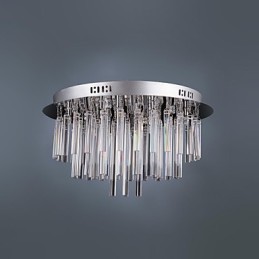 Lustre en cristal moderne à 12 lumières