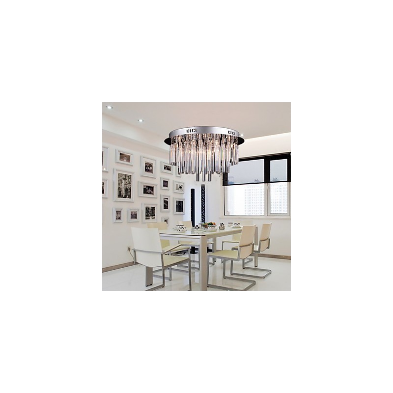 Lustre en cristal moderne à 12 lumières