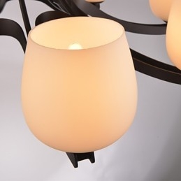 Lustre en métal peint de style mini rétro classique traditionnel