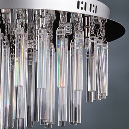 Lustre en cristal moderne à 12 lumières