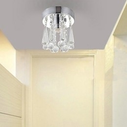 Plafonnier semi-encastré à 1 lumière en cristal