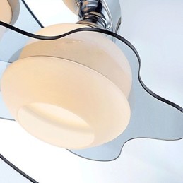Plafonnier moderne encastré 5 lumières en métal contemporain