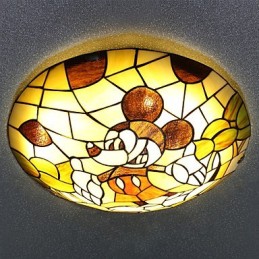 Plafonnier méditerranéen Sweet Children Mickey Mouse, 40 cm de diamètre