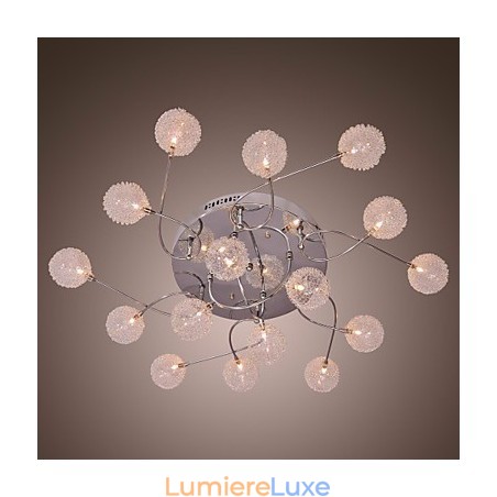 Plafonnier en fer G4 avec abat-jour en aluminium Plafonnier en fer G4 avec abat-jour en aluminium