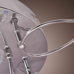 Plafonnier en fer G4 avec abat-jour en aluminium