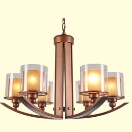 Lustre en métal peint de style mini rétro classique traditionnel