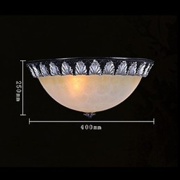 Plafonnier à motif en verre, résine, sculpture argentée, style européen classique