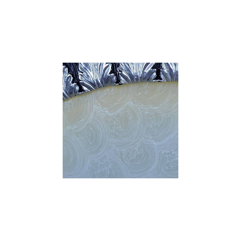 Plafonnier à motif en verre, résine, sculpture argentée, style européen classique