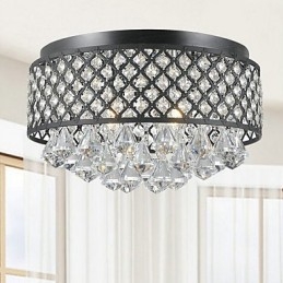 Plafonnier en métal avec peinture cristal classique traditionnelle