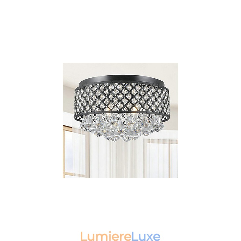 Plafonnier en métal avec peinture cristal classique traditionnelle