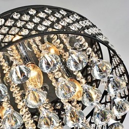Plafonnier en métal avec peinture cristal classique traditionnelle