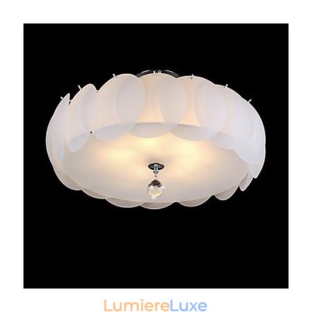 Lustre en verre à 5 lumières, famille de luminaires suspendus modernes Lustre en verre à 5 lumières, famille de luminaires suspendus modernes