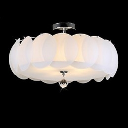 Lustre en verre à 5 lumières, famille de luminaires suspendus modernes