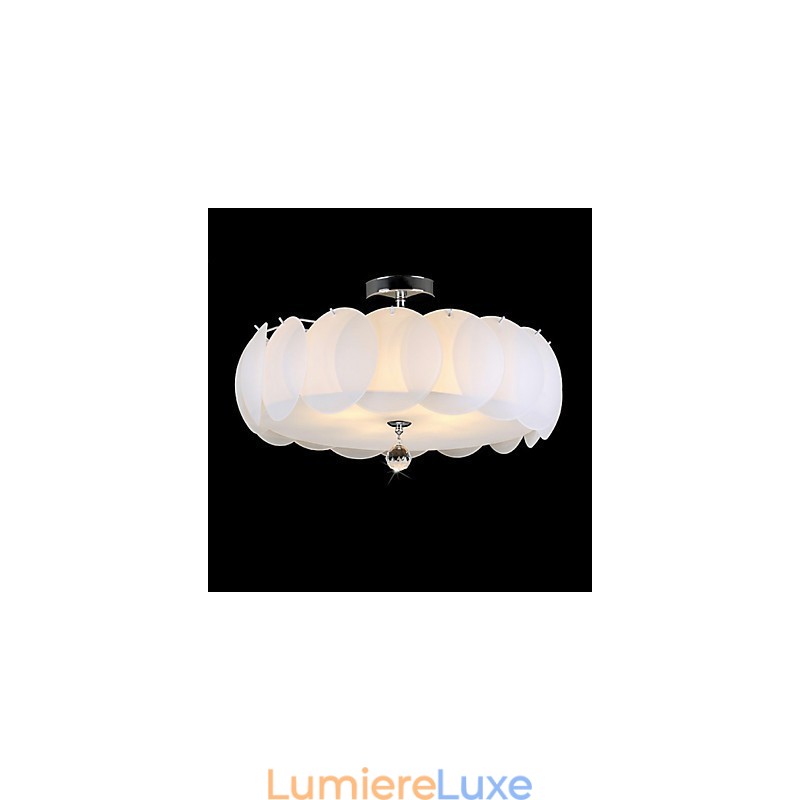 Lustre en verre à 5 lumières, famille de luminaires suspendus modernes
