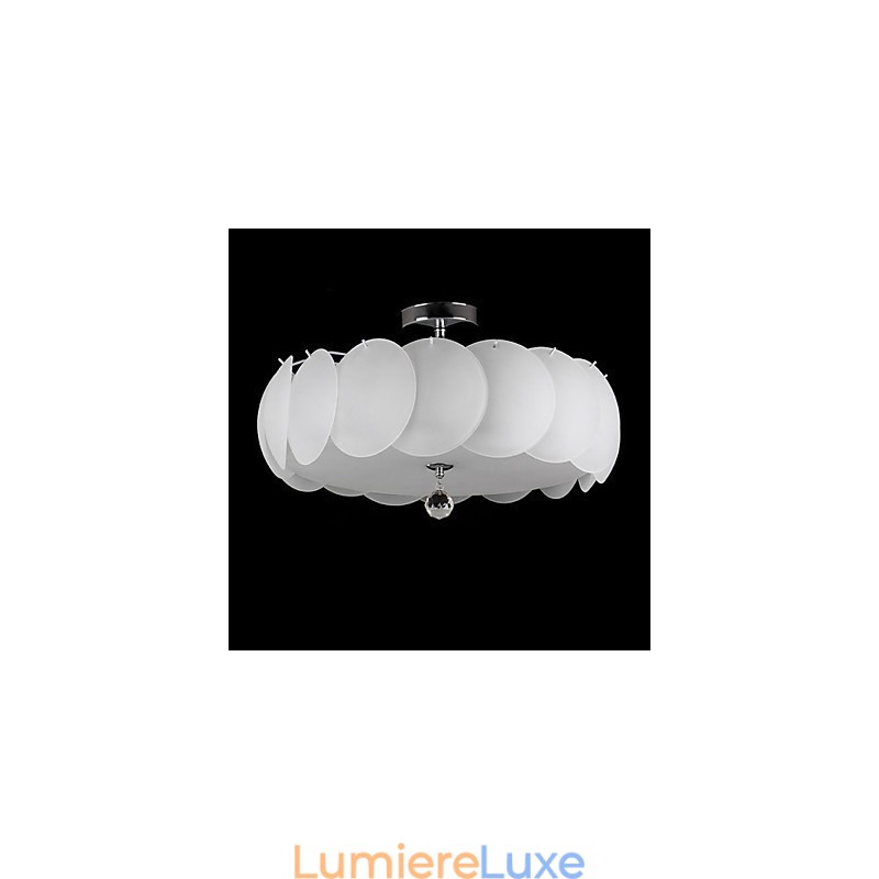 Lustre en verre à 5 lumières, famille de luminaires suspendus modernes
