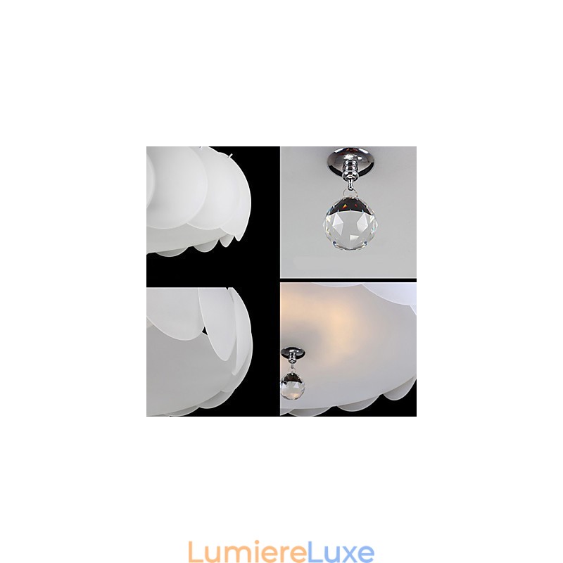 Lustre en verre à 5 lumières, famille de luminaires suspendus modernes