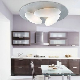 Plafonnier moderne à 3 lumières (culot d'ampoule G9)