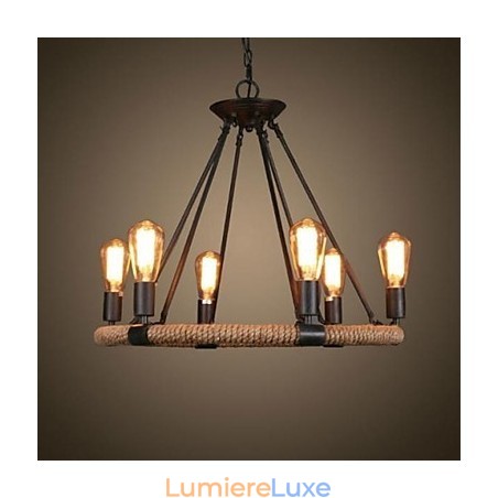 Suspension en métal peinte, style traditionnel, classique, rustique, style rétro, style campagnard et vintage Suspension en métal peinte, style traditionnel, classique, rustique, style rétro, style campagnard et vintage