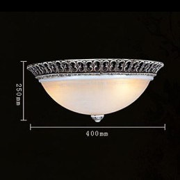 Plafonnier en résine marron foncé, motif sculpté, style européen classique