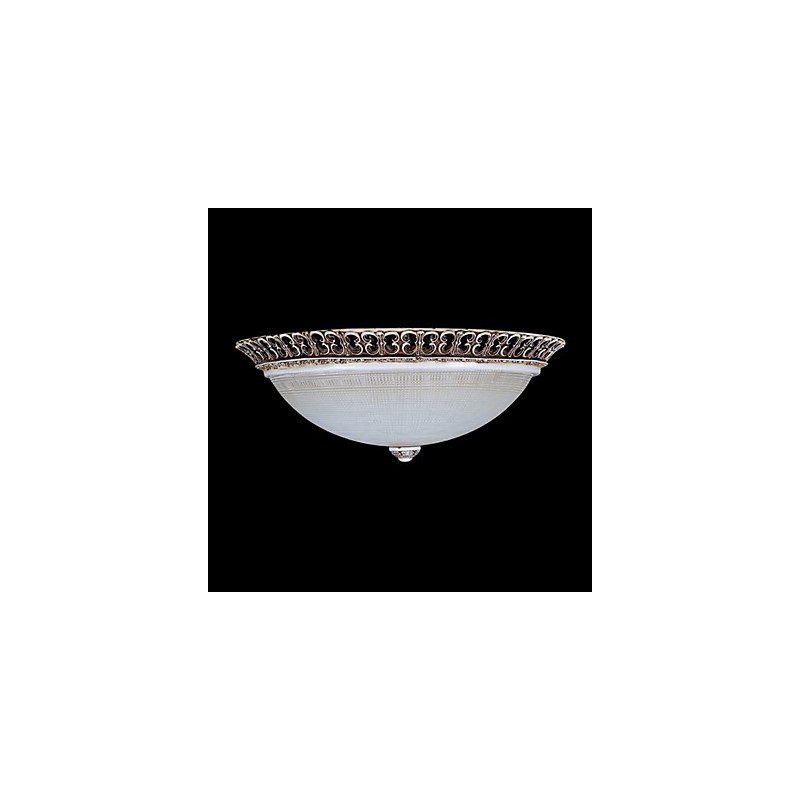 Plafonnier en résine marron foncé, motif sculpté, style européen classique