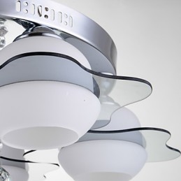 Plafonnier moderne encastré 3 lumières en métal contemporain