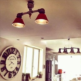 Spots en métal vintage de style country