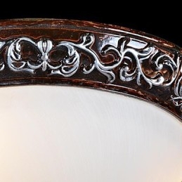 Plafonnier en verre, résine, sculpture argentée, style européen classique