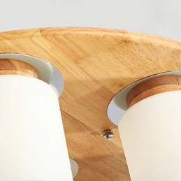 Plafonniers modernes en bois originaux à haute luminosité de style campagnard