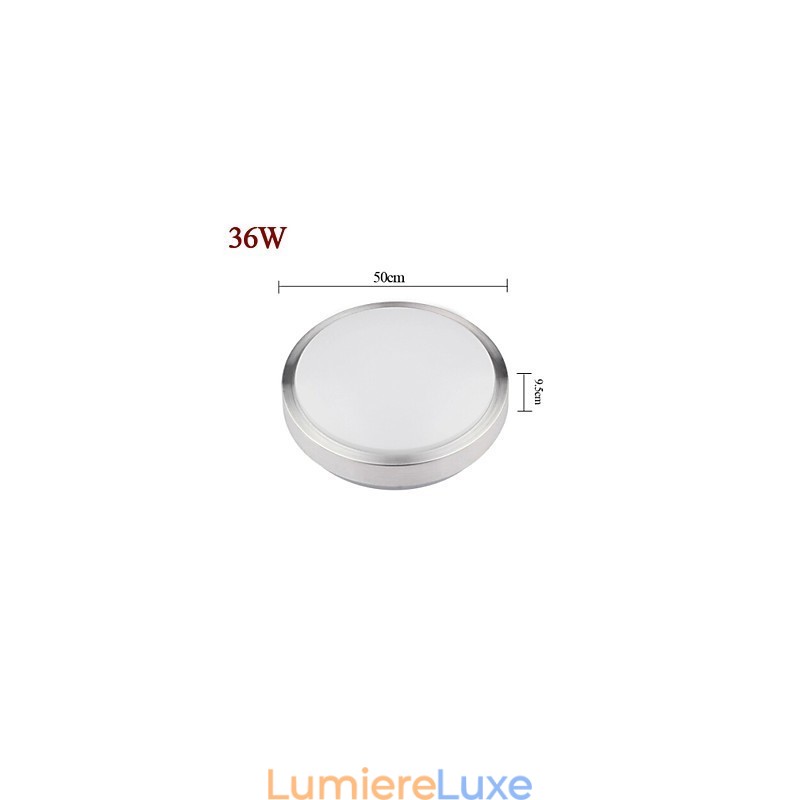 Plafonnier rond simple et moderne, diamètre 50 cm