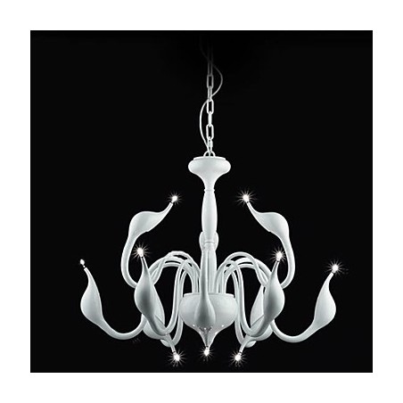 Lustre suspendu en métal peint contemporain moderne Lustre suspendu en métal peint contemporain moderne