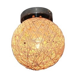 Plafonnier 1 lumière avec abat-jour en forme de boule