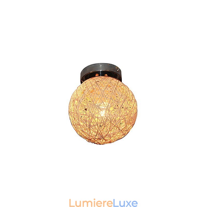 Plafonnier 1 lumière avec abat-jour en forme de boule