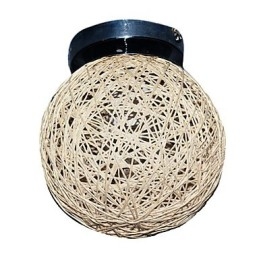 Plafonnier 1 lumière avec abat-jour en forme de boule