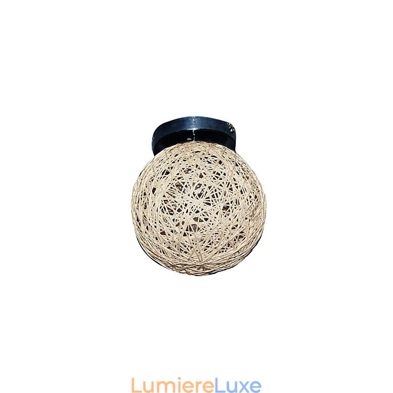 Plafonnier 1 lumière avec abat-jour en forme de boule