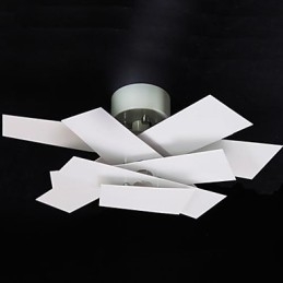 Plafonnier blanc chaud, lumière tendance, simple et créative, hélice