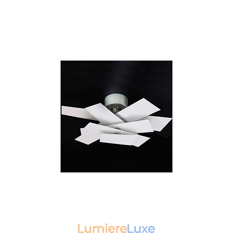 Plafonnier blanc chaud, lumière tendance, simple et créative, hélice