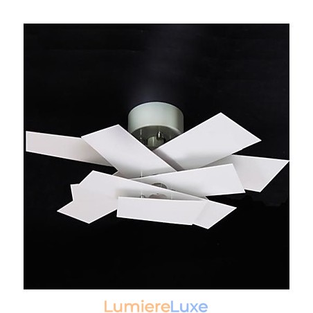 Plafonnier blanc chaud, lumière tendance, simple et créative, hélice Plafonnier blanc chaud, lumière tendance, simple et créative, hélice